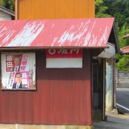 マルフク看板「生活キャッシング・振込ローン」