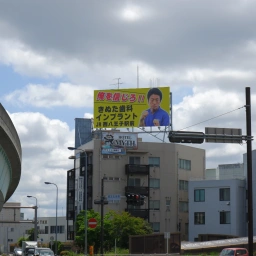 「八王子きぬた歯科」の看板